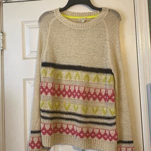 Multi-colored knit sweater!